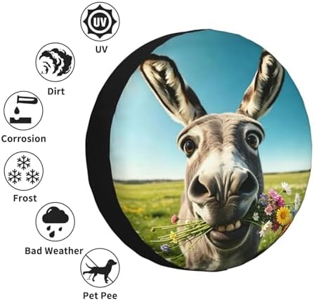 Donkey Spare Tire Cover Waterproof Wheel Cover 15 Inch Universal Fit - Image 6