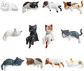 12 Pcs Cute Cat Car Accessories Funny Resin Cat Figurines by Twpribarn