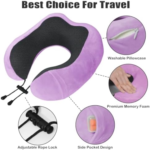Travel Pillow, Memory Foam Neck Pillow - Image 4