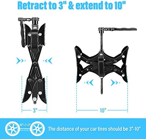 Nilight Wheel Chock Stabilizer, Fits 3" to 10" Wheel Gaps, Heavy Duty RV - Image 5