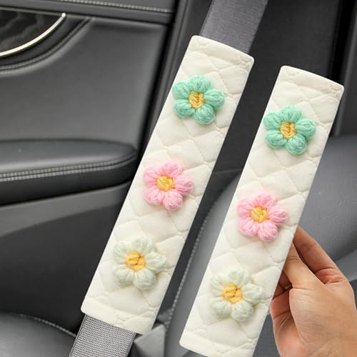 Amooca 2 Pack Seat Belt Covers Soft Shoulder Pad - Image 3