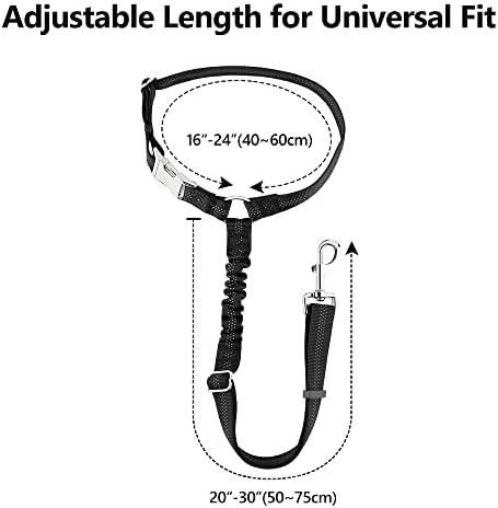 Plutus Pet Dog Seat Belt for Car Headrest, Reflective - Image 7