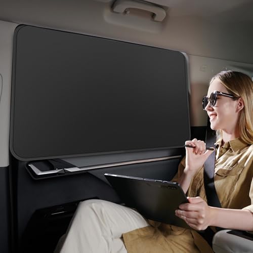 Silver Reflective Car Window Curtains - Image 4