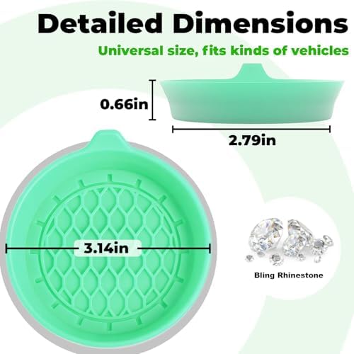 4 PCS Car Cup Coasters, Cup Holder Coaster - Image 2