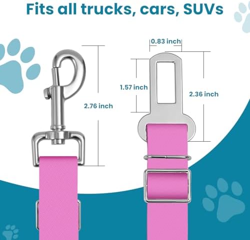 Adjustable pet cat and Dog car seat Belt，SUV, and The Lanyard is Flexible and - Image 5