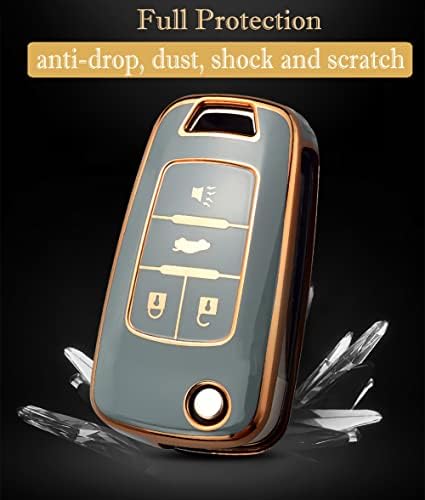 for Chevy Key Fob Cover with Keychain, Premium TPU Full Protection Key Fob Case - Image 3