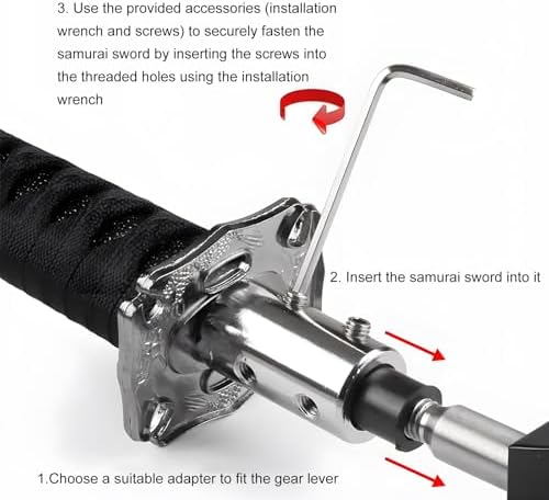 KVAEY Samurai Sword Shift Knob, Automotive Katana Manual Transmission Gear - Image 3
