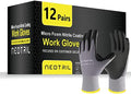 NEOTRIL Safety Work Gloves MicroFoam Nitrile Coated-3/6/12/36 Pairs, Breathable by NEOTRIL