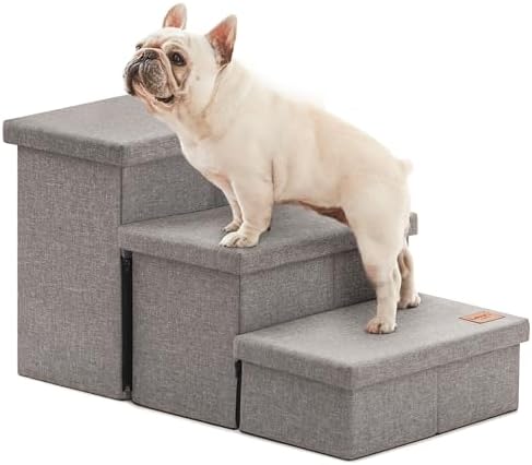 Love's cabin Dog Stairs for High Bed, Foldable Pet Stairs for Small Medium or by Lovescabin