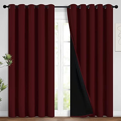 Yakamok 100% Blackout Lined Panels, Room Darkening Thermal Insulated Blackout by Yakamok