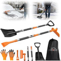 62'' Extendable Snow Brush & Ice Scrapers, Snow Shovel by Canvcle