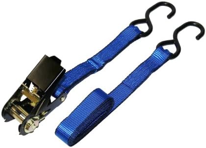 Everest Premium Ratchet Tie Down – 1 PK – 1 IN – 6 FT – 300 LBS Working Load – by EVEREST