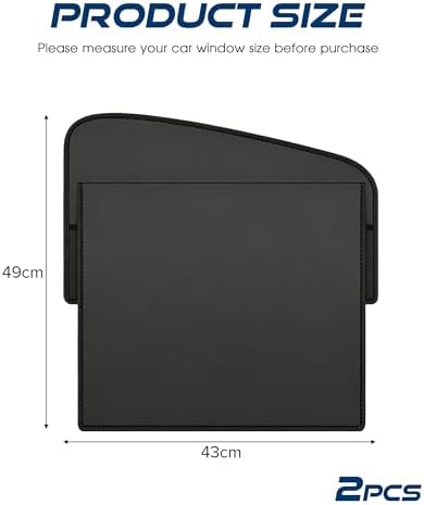 Magnetic Car Window Shade, Car Accessories Universal Magnetic Sun Shade Side - Image 2