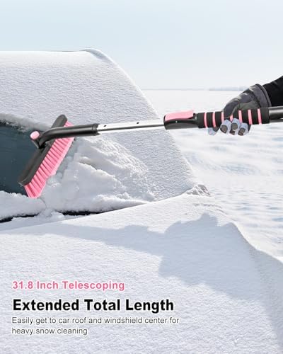 SEAAES Ice Scraper with Snow Brush, Snow Removal - Image 3