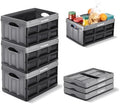 CleverMade Collapsible Storage Bins, 32L 3 Pack, 66 lb Stackable by CleverMade