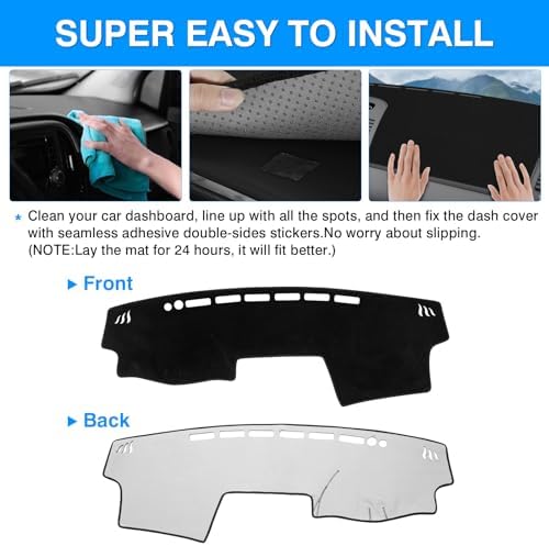 Autorder Dashboard Cover Mat for 2000-2006 Toyota Camry Accessories Dash Cover - Image 5