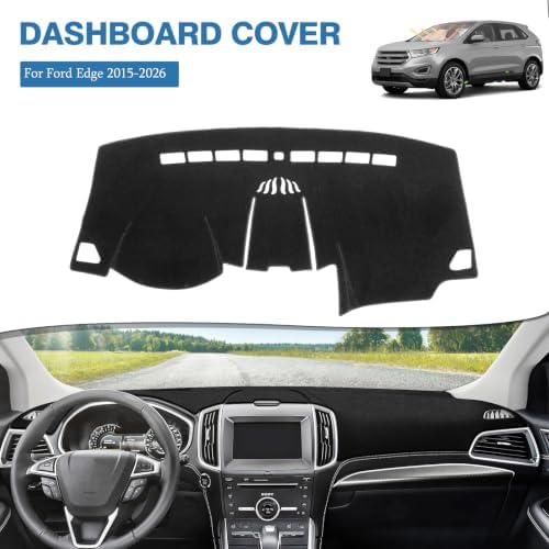 FIILINES Dash Cover Fit for 2015-2025 2026 Ford Edge, Dashboard Mat Exact Fit - Image 2