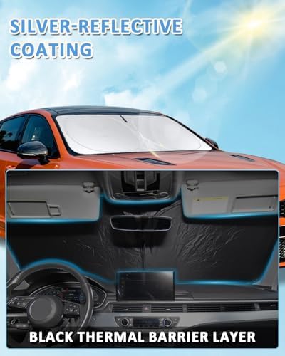 Sunshade for 2018-2025 2026 BMW X7 Windshield Sun Shade Front Window Shield - Image 6