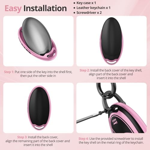 for Hyundai Key Fob Cover & Leather Keychain - Image 7