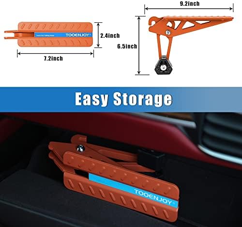 TOOENJOY Universal Fit Car Door Step, Foldable Roof Rack Door Step Up on Door - Image 5