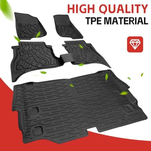 Cargo Mat with Floor Liner Compatible with 2021-2025 Jeep Wrangler JL Unlimited - Image 6