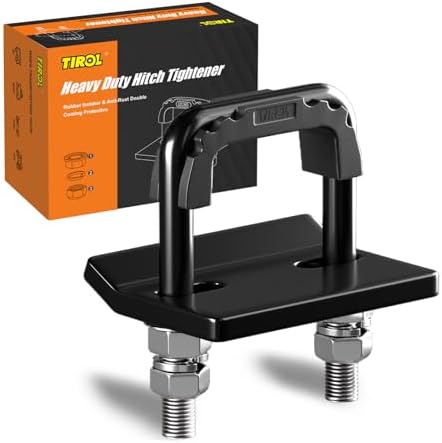 TIROL Hitch Tightener Anti-Rattle Clamp, 1.25" to 2" Stabilizer by TIROL