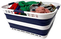 SAMMART 42L Collapsible Plastic Storage Basket by SAMMART