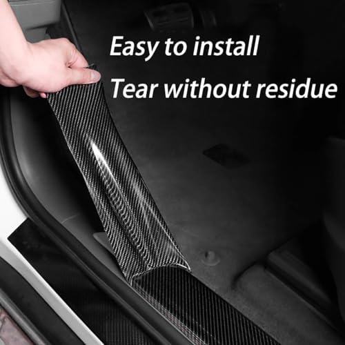 DGSL Car Door Edge Guards Door Sill Protector, 1.2In x 33Ft 5D Carbon Fiber Car - Image 4
