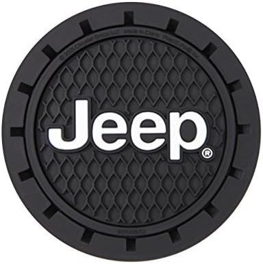 Plasticolor 000652R01 Jeep Logo Auto Car Truck SUV Cup Holder Coaster 2-Pack by Plasticolor