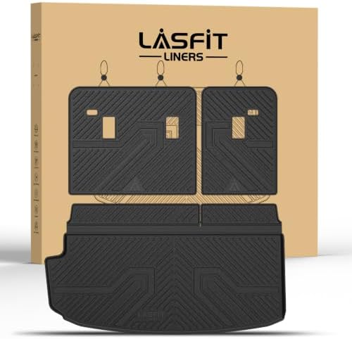 LASFIT Trunk Mat Backrest Mat for Chevy Traverse 2018-2023/Limited 2024 by LASFIT