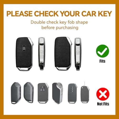 Key Fob Cover with Diamond, Compatible with Kia Cerato Ceed Forte NIRO Seltos - Image 2
