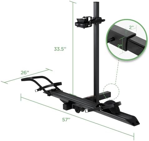 Young 100LBS. Capacity Aluminum 1-Ebike Rack - Image 7