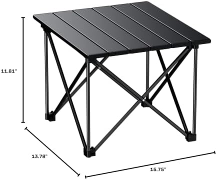 EYPINS Ultralight Camping Table Aluminum, 2 Lbs Small Folding Backpack Table - Image 3