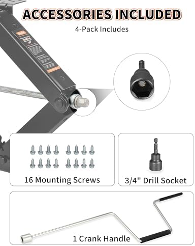 OULEME 9500 lbs RV Camper Scissor Jack - Image 4