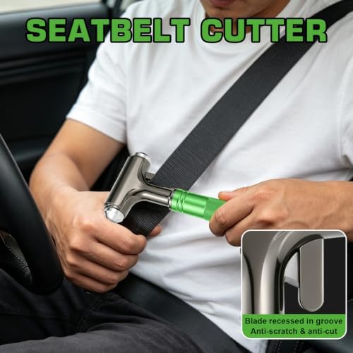 Car Safety Hammer, Metal Window Breaker - Image 4