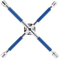 CARTMAN 18 Inch Heavy Duty Non-Slip 4-Way Universal Cross Lug Wrench by CARTMAN