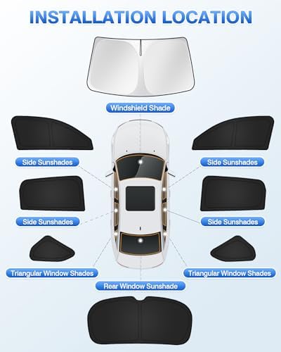 Canvcle Sunshades for Honda HRV 2023-2025 2026 HR-V Accessories Windshield Sun - Image 5