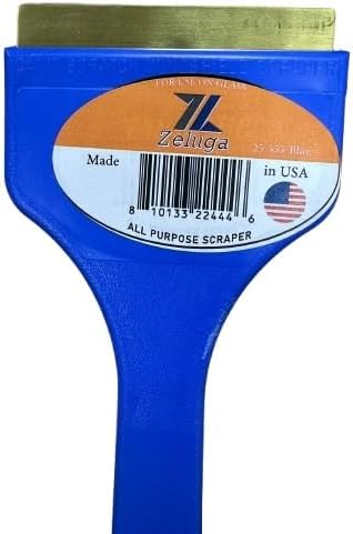 Zeluga 25-555-Blue Brass Blade Ice Scraper – Scratch-Free, Heavy-Duty Ice - Image 2