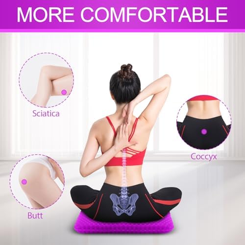 Gel Seat Cushion for Long Sitting, Gel Chair Cushion - Image 5