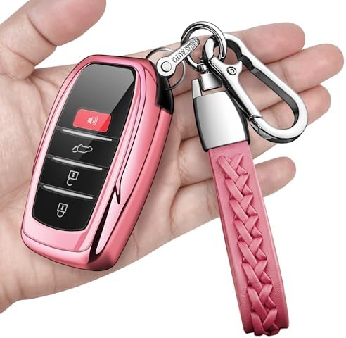 Key Fob Cover with keychain Compatible with Toyota 2025-2026 Camry 4Runner by Autophone