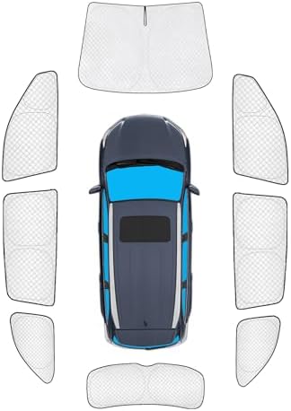 KMF 8pcs Thicken Sun Shades for Toyota Highlander 2020-2025 2026 Accessories by KMF