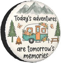 Retro Camper Spare Tire Cover SUV Trailer Truck RV 17 Inch by FATTTYCY
