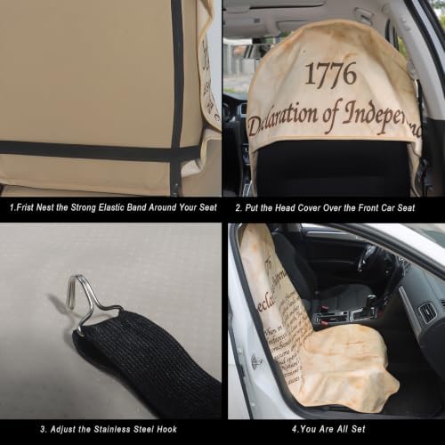 Car Seat Cover Protector Front Seats, - Image 5