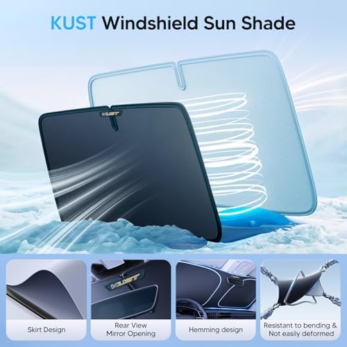 KUST Windshield Sun Shade for Subaru Crosstrek Wagon 2026 2025 2024 2023 2022 - Image 4