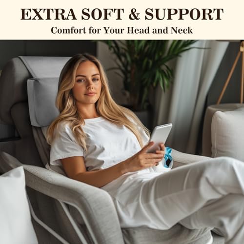 Recliner Headrest Pillow, Adjustable Comfort Neck & Head Support Pillow - Image 2