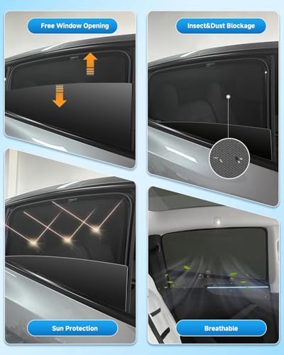 Car Window Shade for Ford Explorer 2011-2019, 2 Pack UV & Glare Protection - Image 5