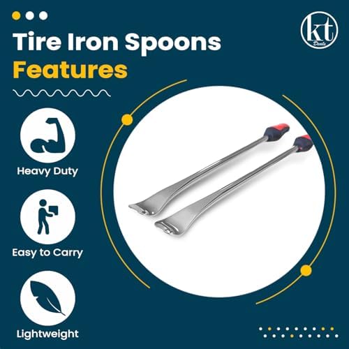 14.5" Tire Spoons Motorcycle Tire Iron Levers Pry Bar Set Changing Tires - Image 2