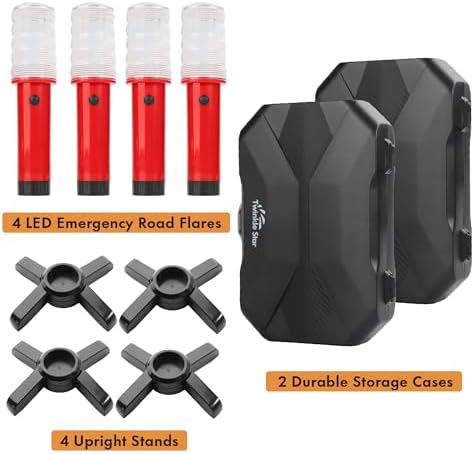 Twinkle Star Emergency Roadside Flares Kit LED Safety Strobe Road Warning Light - Image 2