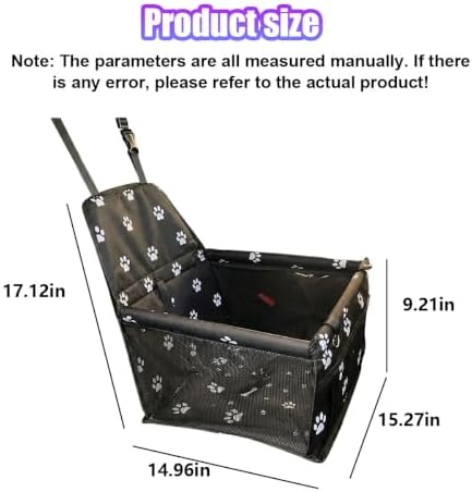 Pet Car Seat, Waterproof Oxford Dog Car Booster Seats - Image 2