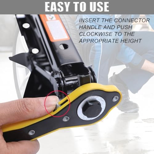 Zpana Car Jack Ratchet Wrench, Labor-Saving 360° Forward and Reversal Knob - Image 5